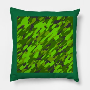 Green Camouflage Pillow