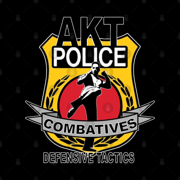 AKT Police Combatives - Small Gold Badge Left Chest by AKTionGear