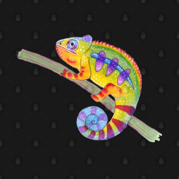 Colorful chameleon by MoggyCatDesigns