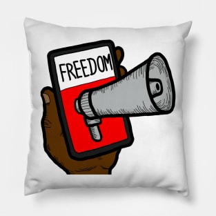 Freedom of Speech Social Media Pillow