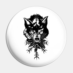 Wolf Head Pin