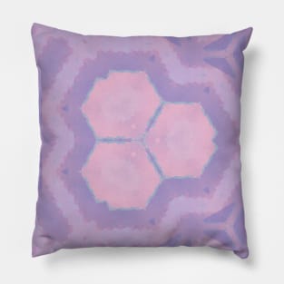 Kaleidoscope Pastel Colors Purple Pink Pillow