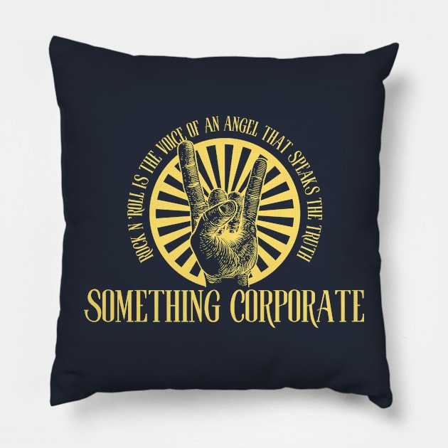 Something Corporate Pillow by aliencok