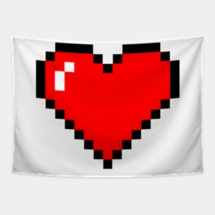 Pixel Heart Tapestry