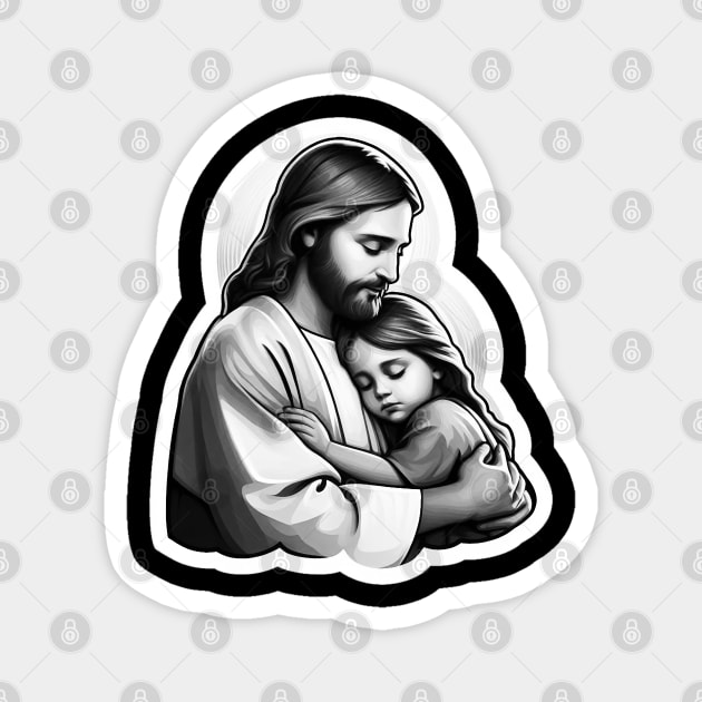 Jesus Is Always With You Magnet by Plushism