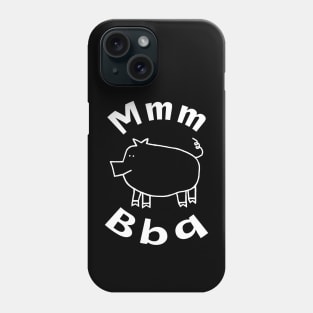 White Line Food for Grilling BBQ Pork Phone Case