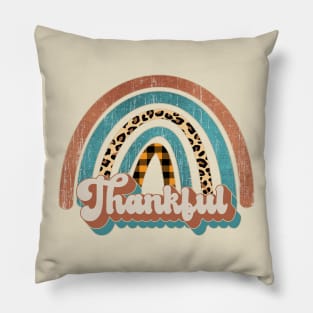 Thankful rainbow Pillow