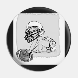 Football  baby Pin