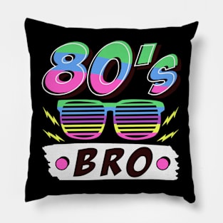 80s bro cool retro sunglasses Pillow