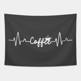 Coffee heartbeat Tapestry