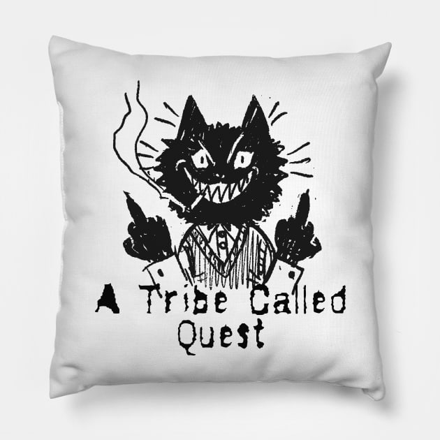 atcq and the bad cat Pillow by vero ngotak