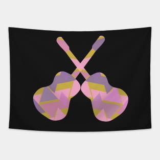 Colorful guitar couple Tapestry