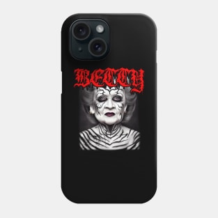 Black Metal Betty White Phone Case