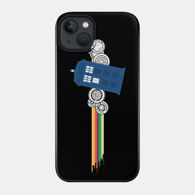 A New Doctor Is In The House - 13th Stripes Planets Blue Box 1 - Whovian - Phone Case