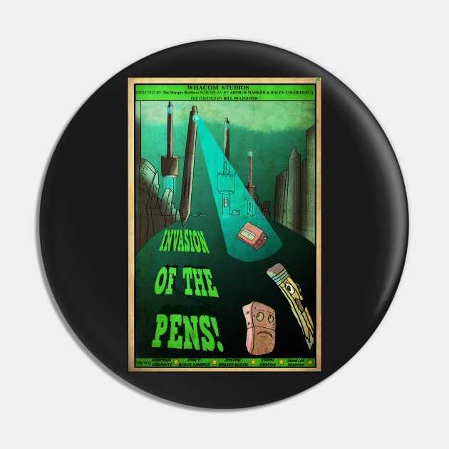 Invasion Of The Pens Pin by jimmygatti