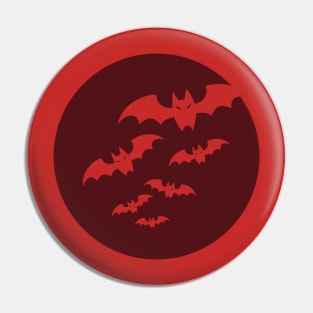 bat, goth, comic style Pin