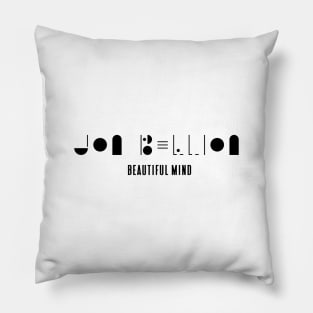 Jon Bellion Shapes Logo (Black Logo) Pillow