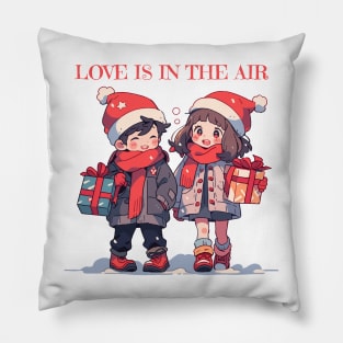 Christmas couple - Love is in the air Pillow