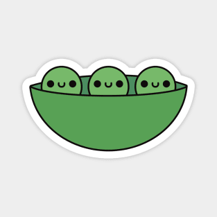 Cute Kawaii Peas In A Pod Magnet