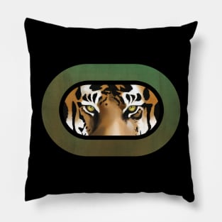 Intense stare from a tiger Pillow