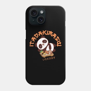 Cute Hungry Panda Kawaii Itadakimasu Phone Case