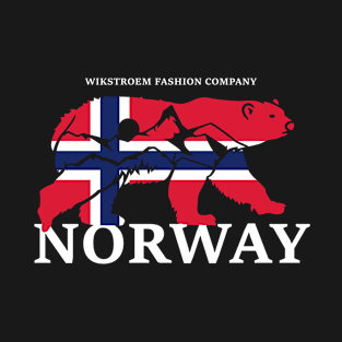 Norwegen Bär wandern Berge Natur Expedition Urlaub T-Shirt