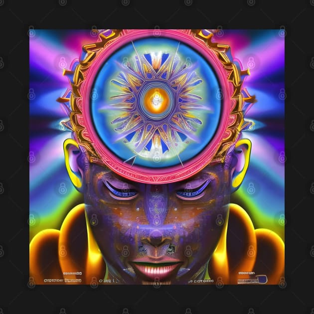 Techno-Shaman (22) - Trippy Psychedelic Art by TheThirdEye