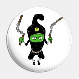 Nightshade Jalapeño Pepper Vegetable Ninja Clan Pin