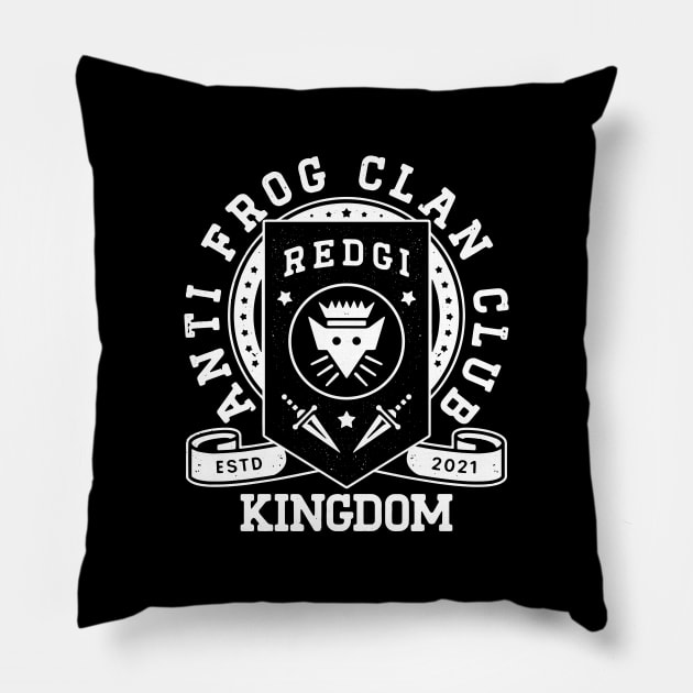 Anti Frog Clan Club Emblem Pillow by Lagelantee