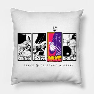 Press A To Start A Band! - Mic Pillow