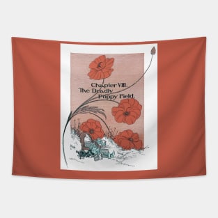 The Deadly Poppy Field Tapestry