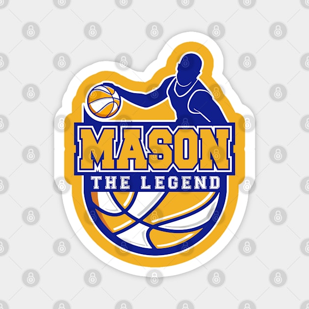 Mason The Legend Basketball Custom Player Your Name Magnet by Baseball Your Name