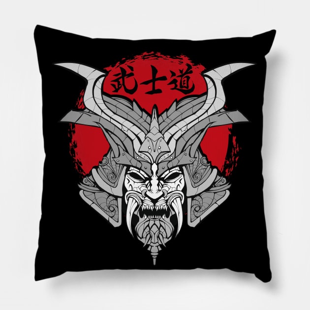 Samurai bushido Pillow by VinagreShop