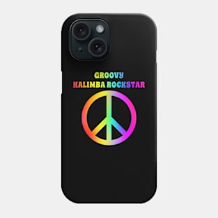 Groovy Kalimba Player Peace Halloween Party Retro Vintage Phone Case