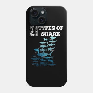 21 Types of sharks Phone Case