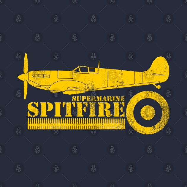 WW2 Battle of Britain Fighter - RAF Spitfire (distressed) by TCP