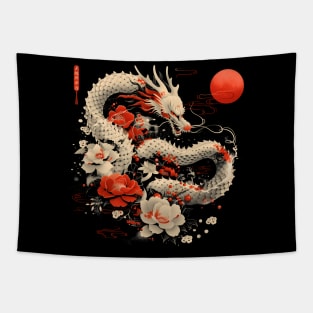 Amazing Chinese Year of the Dragon Design Tapestry