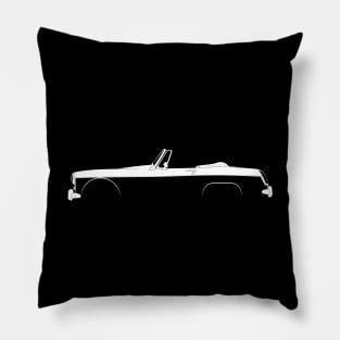 MG Midget Mk III Silhouette Pillow