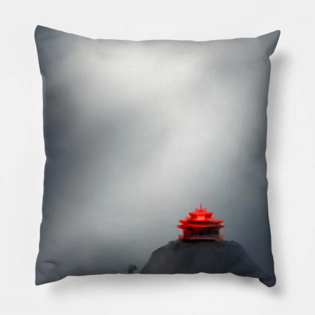 Taoist Temple Pillow by ILYOart