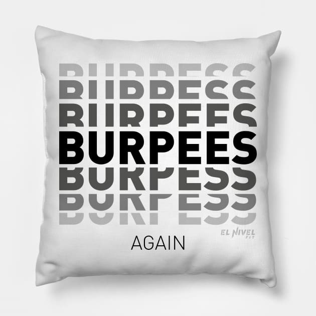 Burpees Pillow by EL NIVEL FIT