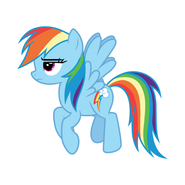 Unimpressed Rainbow Dash by CloudyGlow