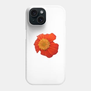 Red Sunflower Yellow and Green Close Up Phone Case