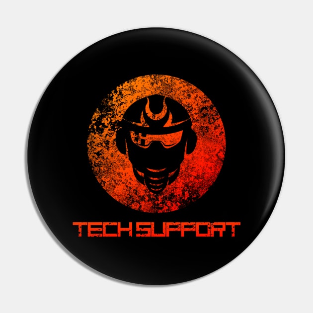 Tech Support Robot Pin by CWdesign