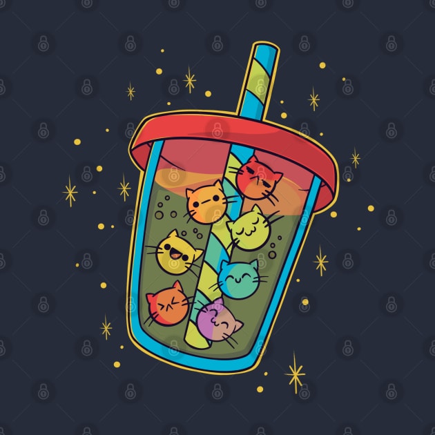 Bubble Meow tea by Freecheese