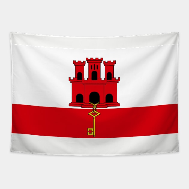 Flag of Gibraltar Tapestry by brigadeiro