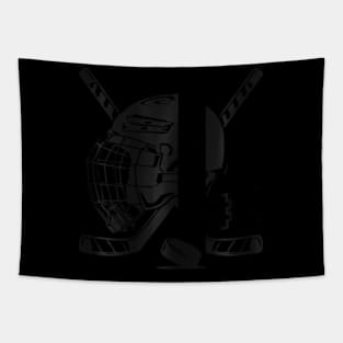 6Th Birthday Ice Hockey Kids 6 Years Old Boy Girl Hockey Fan Tapestry