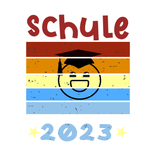 Schule 2023 1. Klasse Smile Schulbeginn T shirt T-Shirt