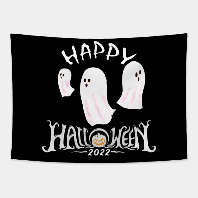 happy halloween 2022 Tapestry by V x Y Creative