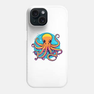 Mysterious Cthulhu Octopus friendly creature design Phone Case