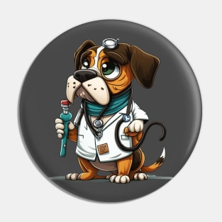 "Humorous 'Trust Me I'm a Dogtor' Design" Pin